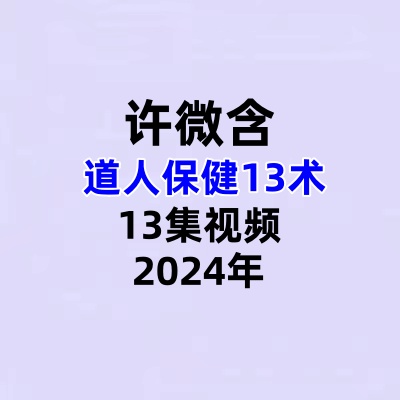 许微含道人保健13术视频13集