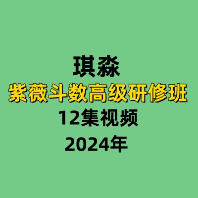 琪淼紫薇斗数高级研修班12集视频