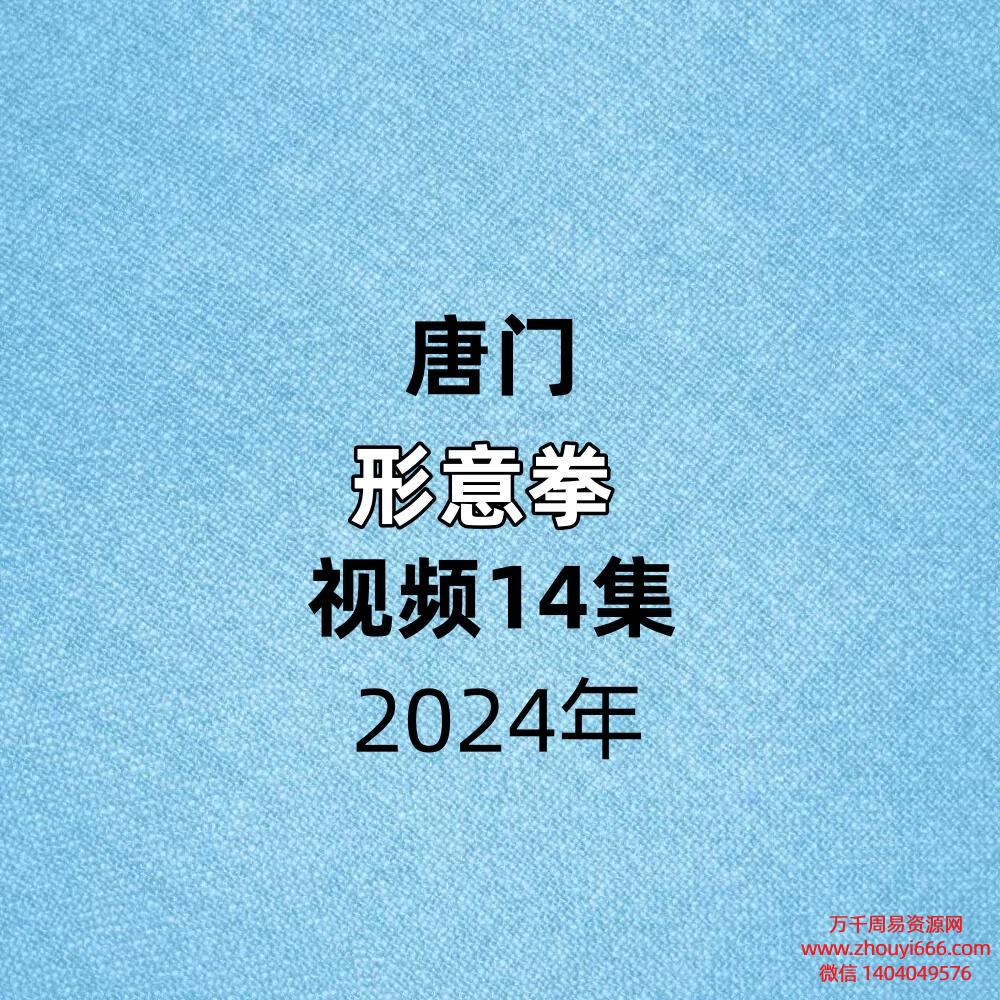 唐门形意拳 ，视频14集