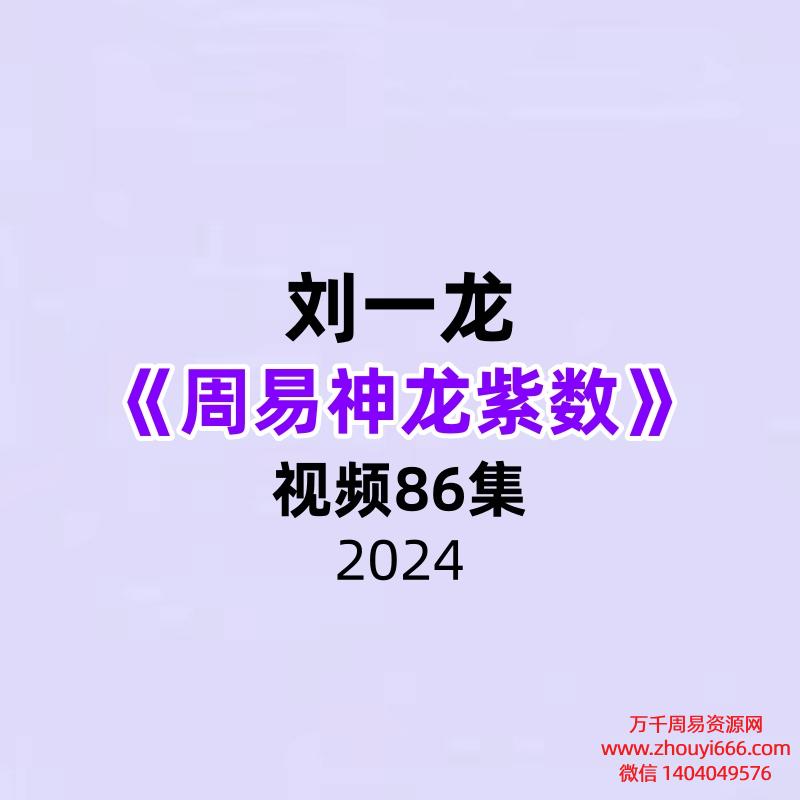 刘一龙《周易神龙紫数》86集