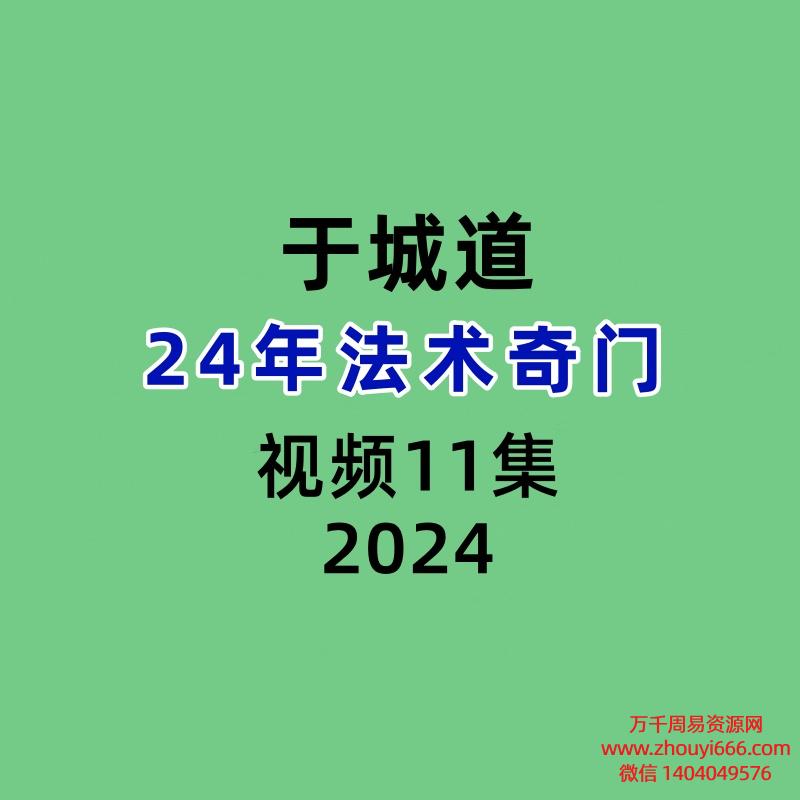 于城道24年法术奇门11集视频