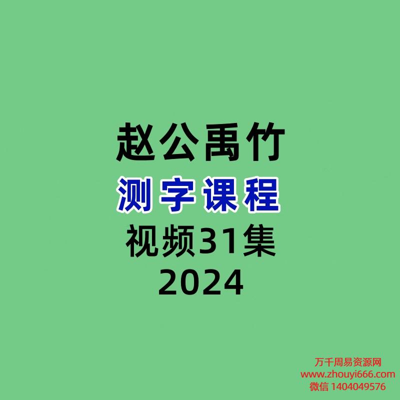 赵公禹竹测字31集视频