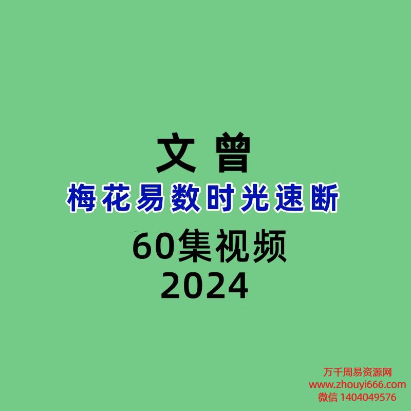 文曾梅花易数时光速断 60集视频